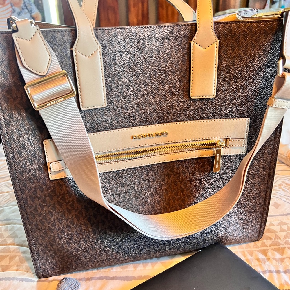 Michael Kors Bisque Leather Tote